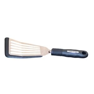 Farberware Spatula Kitchen Tool Silver Black Slotted Silicone Edge